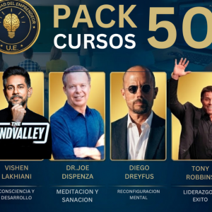 PACK 50 CURSOS: Mindvalley, Joe Dispenza, Tony Robbins, Diego Dreyfus